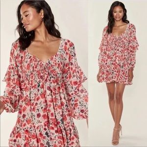 Misa Los Angeles Floral-Print Asra Mini Dress